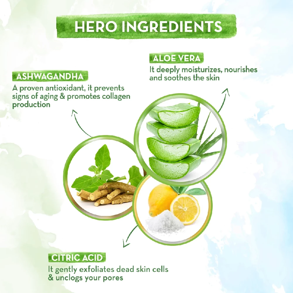 Aloe Vera Night Cream with Aloe Vera and Ashwagandha for a Youthful Glow, 50g-4.webp